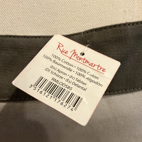 NWT Rue Montmartre gray apron OS - Picture 10 of 14